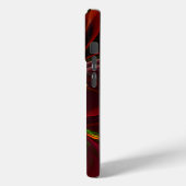 Modernes Abstraktes Muster des Roten Grünen Blumen Case-Mate iPhone Hülle (Rückseite / Links)