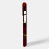 Modernes Abstraktes Muster des Roten Grünen Blumen Case-Mate iPhone Hülle (Rückseite / Links)