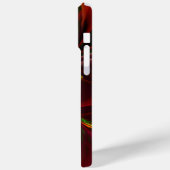 Modernes Abstraktes Muster des Roten Grünen Blumen Case-Mate iPhone Hülle (Rückseite / Links)