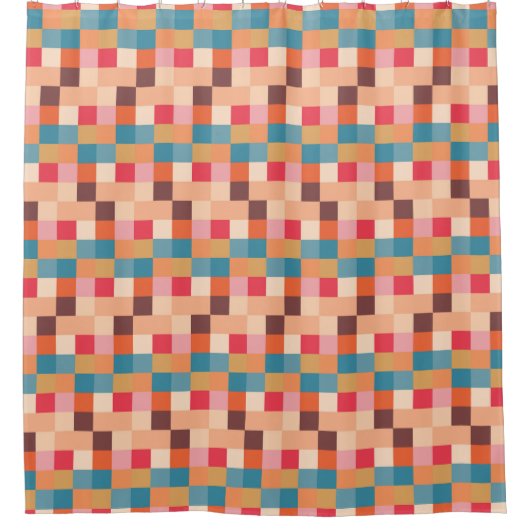 Modernes Abstraktes Muster Duschvorhang (Vorderseite)