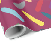 Modernes Abstraktes Muster Geschenkpapier (Rolleneckpunkt)