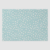 Modernes Abstraktes Muster in Aqua Aquamarin Seidenpapier (Vorderseite)