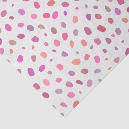 Modernes Abstraktes Muster in Rosa Seidenpapier (Detail)