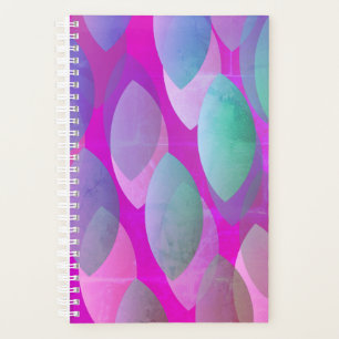 Modernes Abstraktes Muster   Magenta Lila Pink Aqu Planer