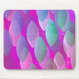 Modernes abstraktes Muster Magenta Lila Pink Tür Mousepad