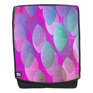 Modernes abstraktes Muster | Magenta Lila Pink Tür Rucksack