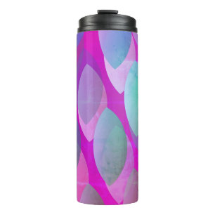 Modernes abstraktes Muster   Magenta Lila Pink Tür Thermosbecher