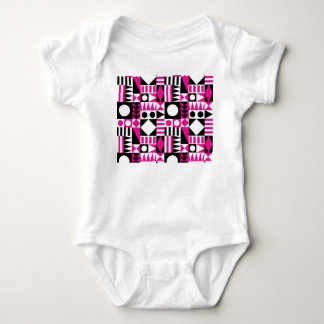 Modernes abstraktes Muster Mitte des Jahrhunderts. Baby Strampler