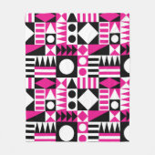 Modernes abstraktes Muster Mitte des Jahrhunderts. Fleecedecke (Vorderseite)