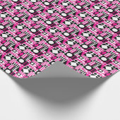 Modernes abstraktes Muster Mitte des Jahrhunderts. Geschenkpapier (Ecke)