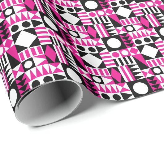 Modernes abstraktes Muster Mitte des Jahrhunderts. Geschenkpapier (Rolleneckpunkt)