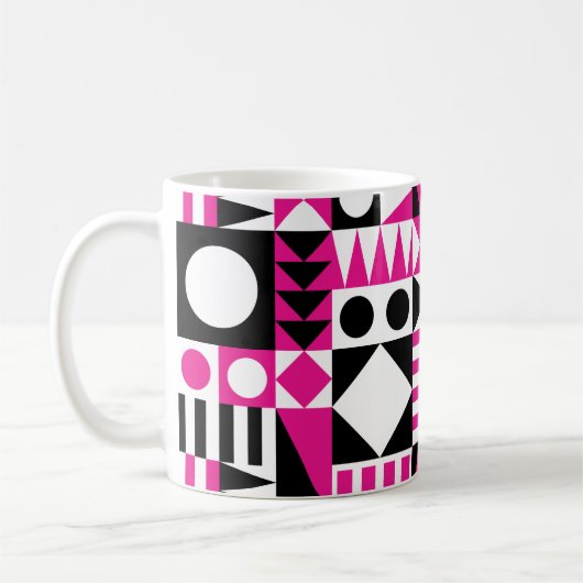 Modernes abstraktes Muster Mitte des Jahrhunderts. Kaffeetasse (Links)