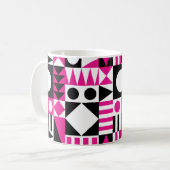 Modernes abstraktes Muster Mitte des Jahrhunderts. Kaffeetasse (Vorderseite Links)