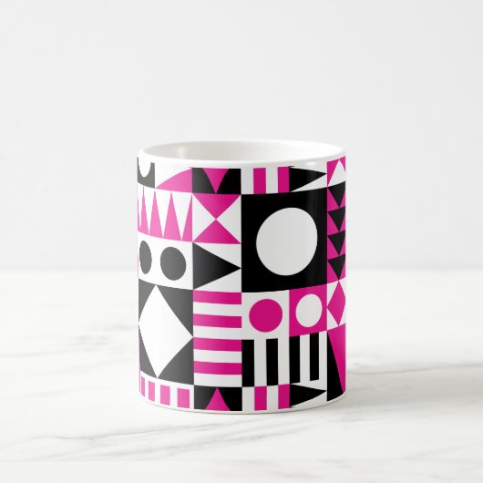 Modernes abstraktes Muster Mitte des Jahrhunderts. Kaffeetasse (Mittel)