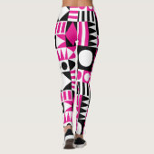 Modernes abstraktes Muster Mitte des Jahrhunderts. Leggings (Rückseite)