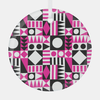 Modernes abstraktes Muster Mitte des Jahrhunderts. Ornament Aus Glas