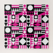 Modernes abstraktes Muster Mitte des Jahrhunderts. Puzzle (Horizontal)