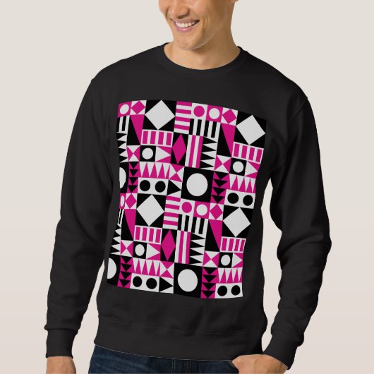 Modernes abstraktes Muster Mitte des Jahrhunderts. Sweatshirt (Vorderseite)