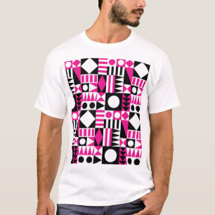 Modernes abstraktes Muster Mitte des Jahrhunderts. T-Shirt