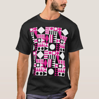 Modernes abstraktes Muster Mitte des Jahrhunderts. T-Shirt
