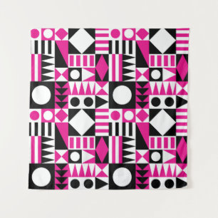 Modernes abstraktes Muster Mitte des Jahrhunderts. Wandteppich