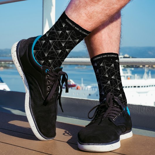 Modernes, Abstraktes Muster Schwarz-weißer, kunden Socken