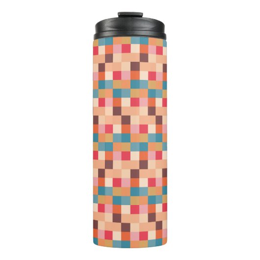 Modernes Abstraktes Muster Thermosbecher (Vorderseite)