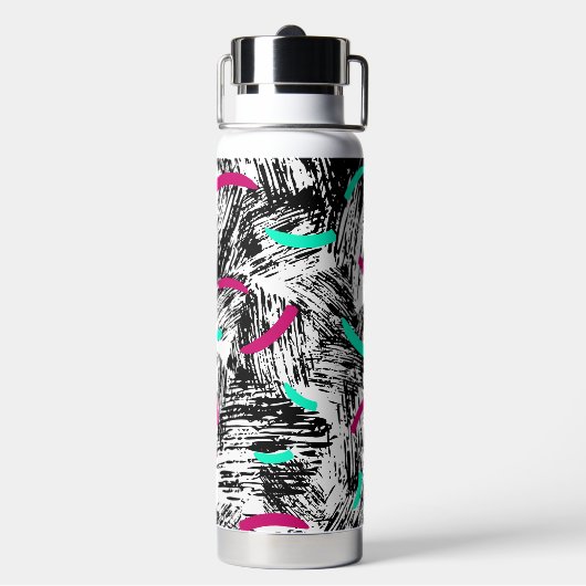 Modernes Abstraktes Muster. Trinkflasche (Hinten)