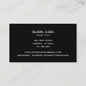 Modernes Abstraktes Muster | Visitenkarte (Rückseite)