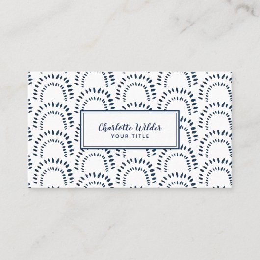 Modernes Abstraktes Muster | Visitenkarte (Vorderseite)