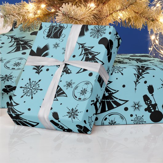 Modernes Abstraktes Muster Weihnachten Geschenkpapier