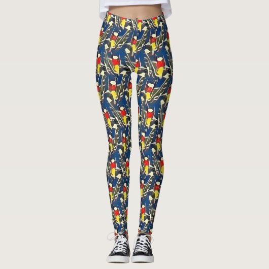 Modernes abstraktes Musterdesign 1197 - Leggings (Vorderseite)