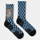 Modernes abstraktes Musterdesign 1205 - Socken (Rechts)