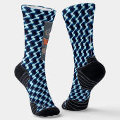 Modernes abstraktes Musterdesign 1205 - Socken (Gewinkelt)