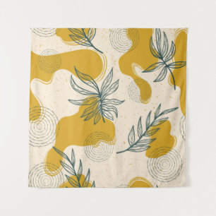 Modernes abstraktes nahtloses Muster mit handgezei Wandteppich