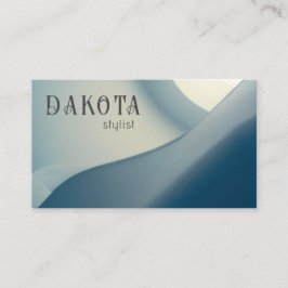 Modernes Abstraktes, neutrales Blau Visitenkarte