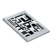 Modernes Abstraktes Notebook Notizblock (Rechte Seite)