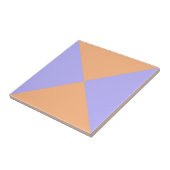 Modernes Abstraktes Orange Lila geometrisches Drei Fliese (Seite)