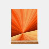 Modernes Abstraktes Orange Red Vanilla Graphic Fra Acrylschild (Vorderseite)