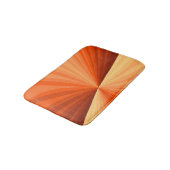 Modernes Abstraktes Orange Red Vanilla Graphic Fra Badematte (Schrägansicht)