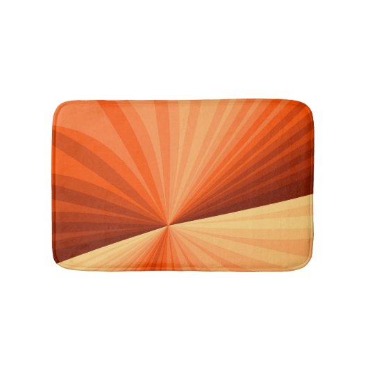 Modernes Abstraktes Orange Red Vanilla Graphic Fra Badematte (Vorderseite)