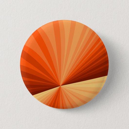 Modernes Abstraktes Orange Red Vanilla Graphic Fra Button (Vorderseite)