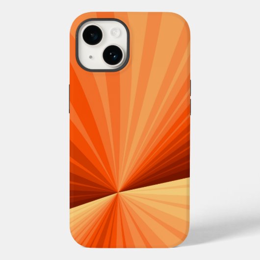 Modernes Abstraktes Orange Red Vanilla Graphic Fra Case-Mate iPhone Hülle (Rückseite)