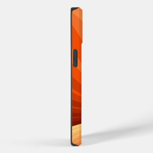 Modernes Abstraktes Orange Red Vanilla Graphic Fra Case-Mate iPhone Hülle (Rückseite / Rechts)