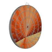 Modernes Abstraktes Orange Red Vanilla Graphic Fra Dartscheibe (Vorderseite Links)