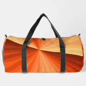 Modernes Abstraktes Orange Red Vanilla Graphic Fra Duffle Bag (Rückseite)