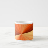 Modernes Abstraktes Orange Red Vanilla Graphic Fra Espressotasse (Vorderseite)