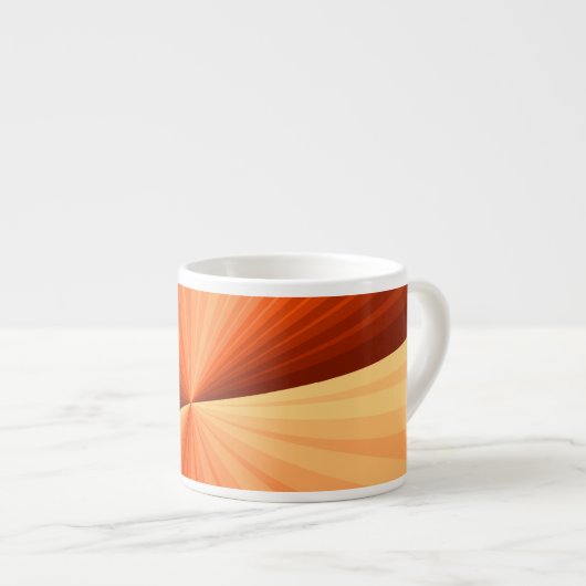 Modernes Abstraktes Orange Red Vanilla Graphic Fra Espressotasse (Vorderseite Rechts)