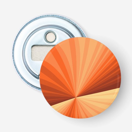 Modernes Abstraktes Orange Red Vanilla Graphic Fra Flaschenöffner (Vorderseite)