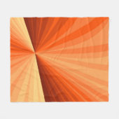 Modernes Abstraktes Orange Red Vanilla Graphic Fra Fleecedecke (Vorderseite (Horizontal))